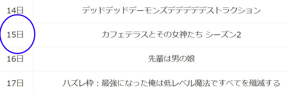 女神のカフェテラス　3期　可能性　海外