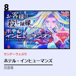 ホテル・インヒューマンズ　2期　可能性　原作人気