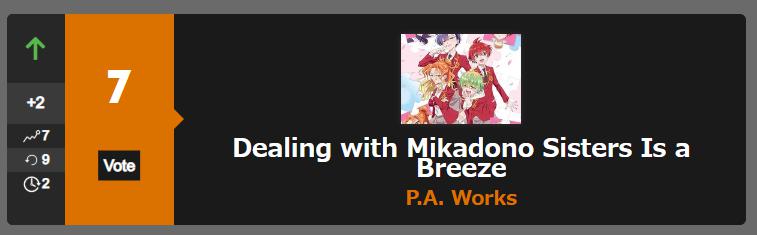 帝乃三姉妹は案外チョロい　2期　海外での人気が高い